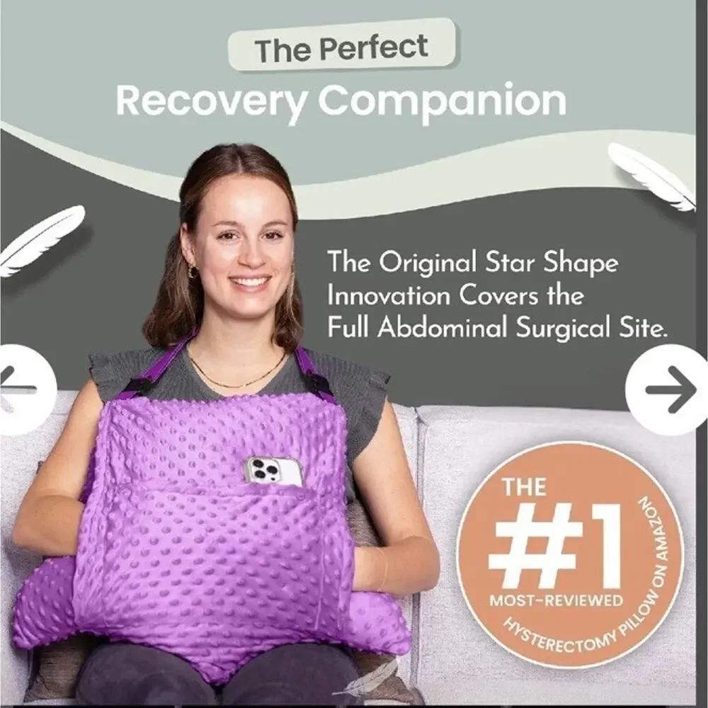 MOYOAMA C-Section Recovery Pillow Set Inc 2 Gel Packs for Soothing Relief